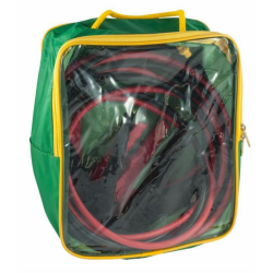 Cavo d’avviamento batteria in rame con pinze 400 A, sezione 35 mm², lunghezza 3500 mm, in valigetta