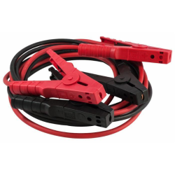 Cavo d’avviamento batteria in rame con pinze 400 A, sezione 35 mm², lunghezza 3500 mm, in valigetta