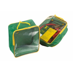 Cavo d’avviamento batteria in rame con pinze 500 A, sezione 50 mm², lunghezza 5000 mm, in valigetta