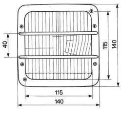 PROIETTORE SIMMETRICO 140X140MM