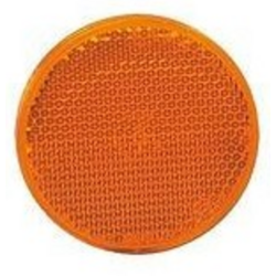Catarifrangente arancione Ø 60 mm adesivo