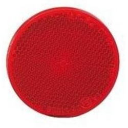 Catarifrangente rosso Ø 60 mm adesivo
