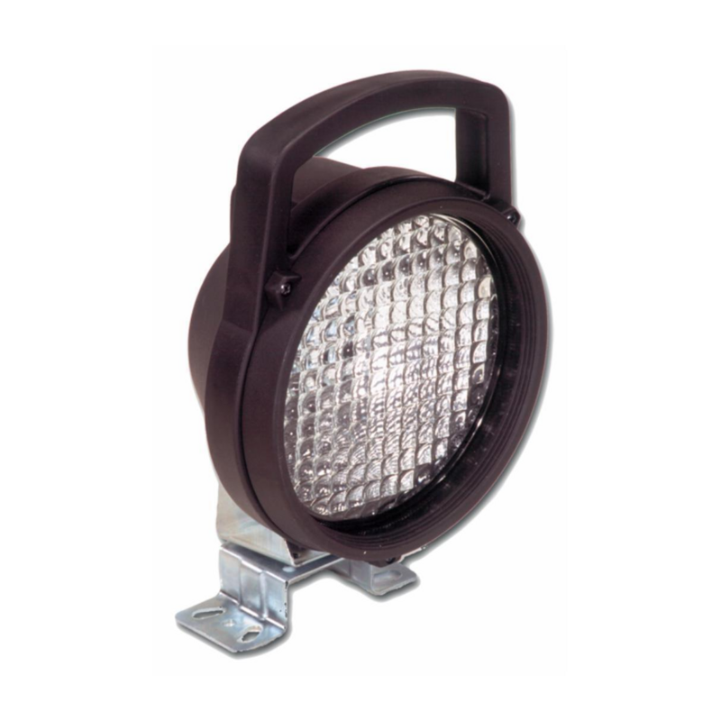 Faro da lavoro rotondo alogeno Ø 161 mm con interruttore ON/OFF e maniglia