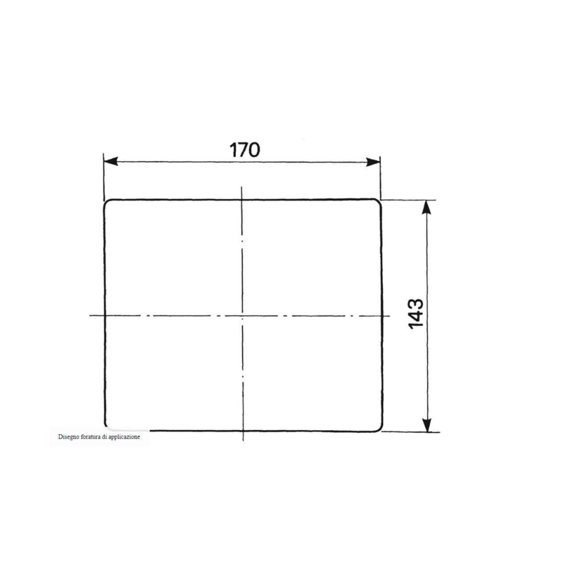 Fanale posteriore alogeno sx 188x140x140 mm
