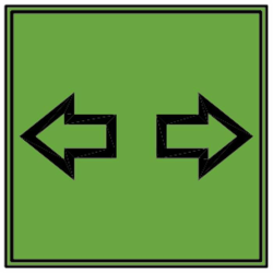 SPIA VERDE FRECCE QUADRATA