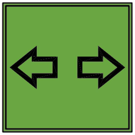 SPIA VERDE FRECCE QUADRATA