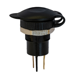 Presa bipolare 12-24V in plastica con coperchio