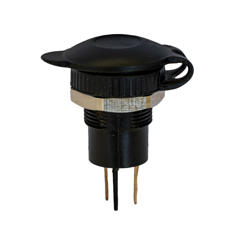 Presa bipolare 12-24V in plastica con coperchio