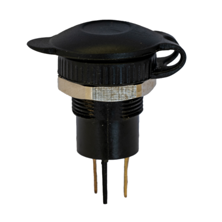 Presa bipolare 12-24V in plastica con coperchio