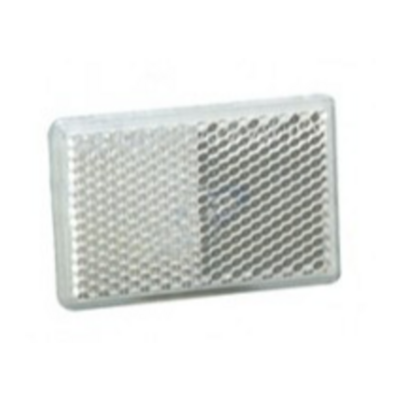 Catarifrangente adesivo bianco 57×39 mm