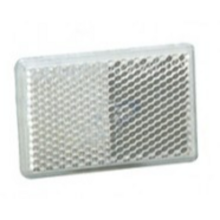 Catarifrangente adesivo bianco 57×39 mm