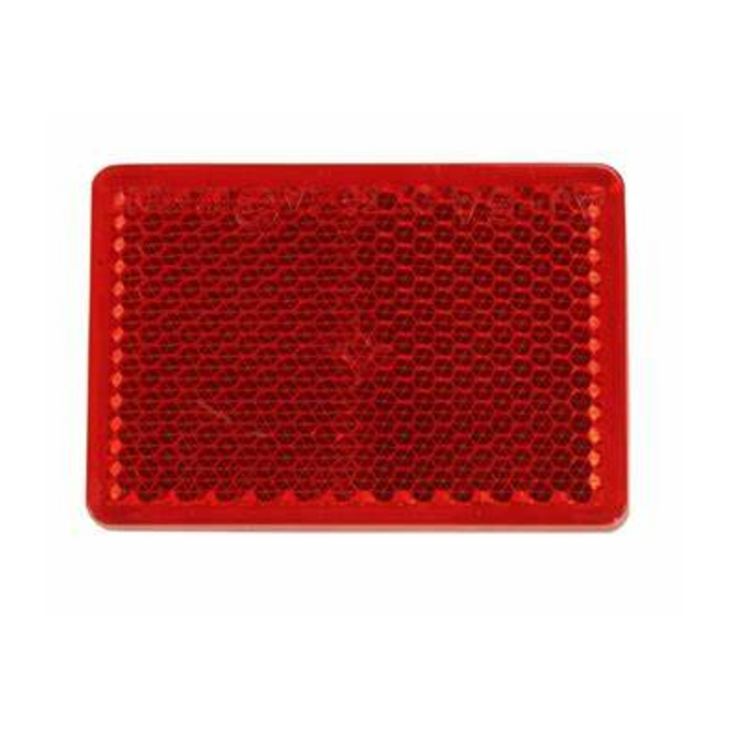 Catarifrangente adesivo rosso 57×39 mm