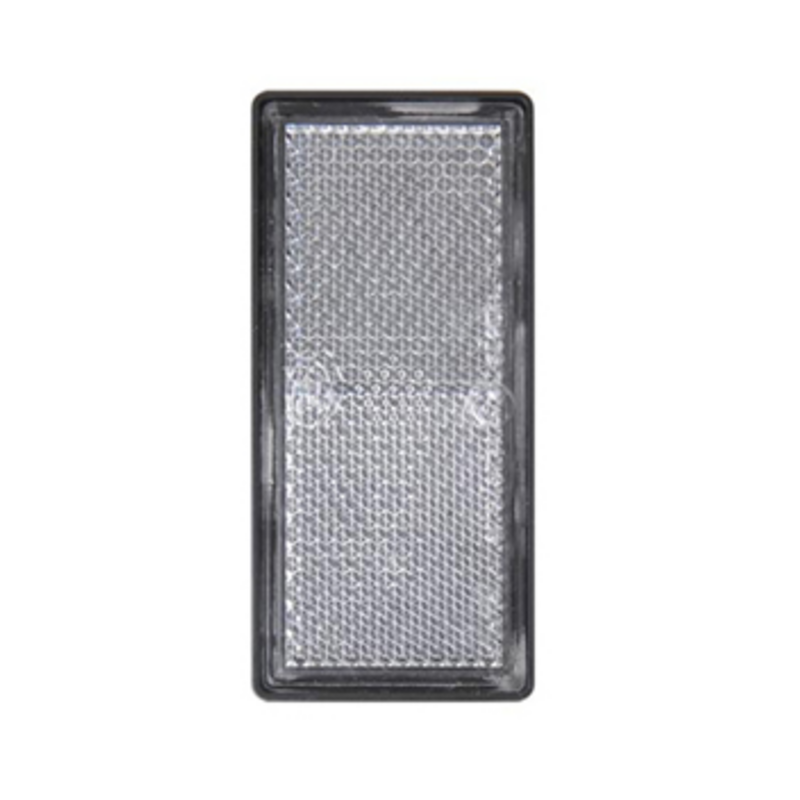 Catarifrangente adesivo bianco 105×48 mm