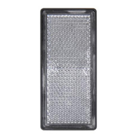 Catarifrangente adesivo bianco 105×48 mm