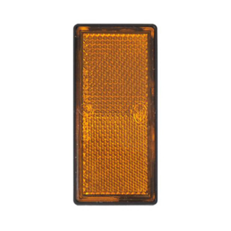 Catarifrangente adesivo arancione 105×48 mm