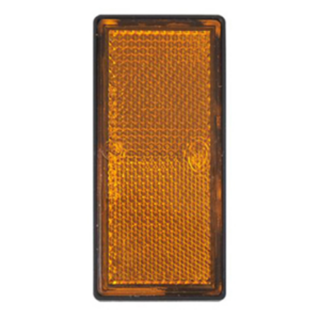 Catarifrangente adesivo arancione 105×48 mm