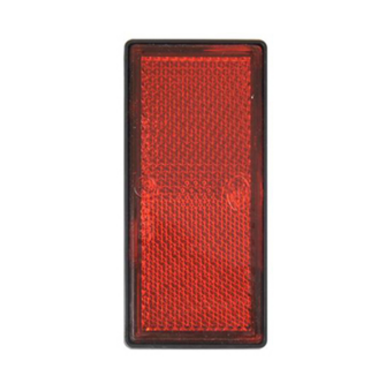 Catarifrangente adesivo rosso 105×48 mm