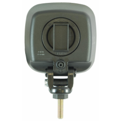 Faro lavoro alogeno quadrato 124x124 mm, orientabile 360°