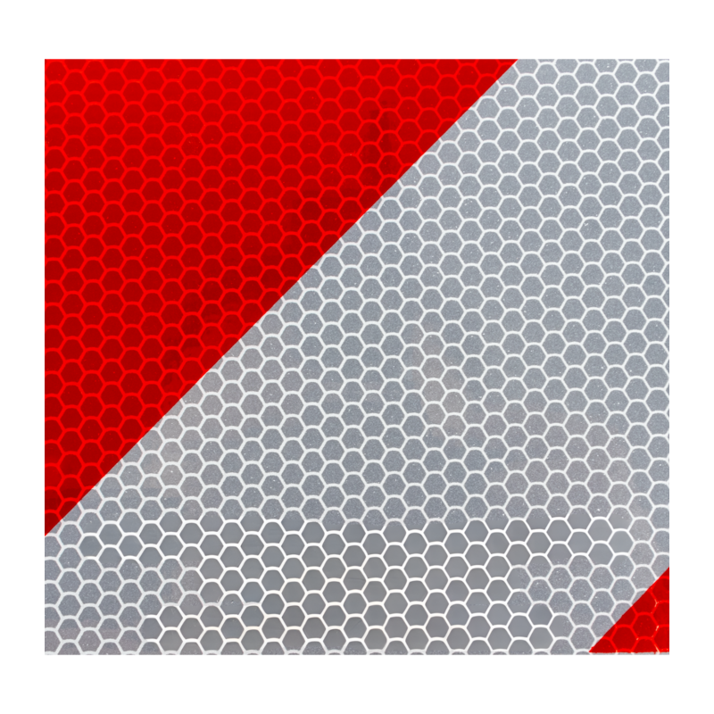 Pannello bianco e rosso 500×500 mm in alluminio per carichi sporgenti, per l’Italia