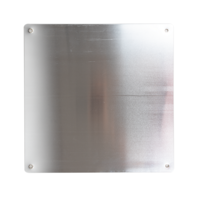 Pannello bianco e rosso 500×500 mm in alluminio per carichi sporgenti, per l’Italia