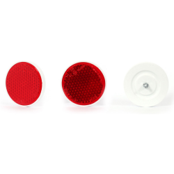 Catarifrangente rosso Ø 85 mm con vite M6