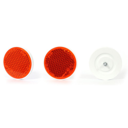 Catarifrangente arancione Ø 85 mm con vite M6