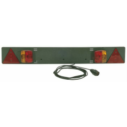 Barra fissa 1050 mm con fanali posteriori 12V alogeni e triangoli rifrangenti