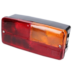 Fanale posteriore alogeno dx 185x85x85 mm, interasse di foratura 177x81 mm. Funzioni: