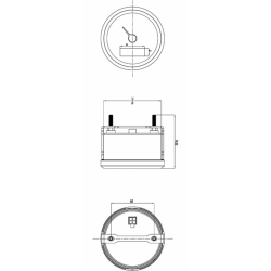CONTAGIRI E CONTAORE ANALOGICO 10-32V 4000 RPM Ø100MM