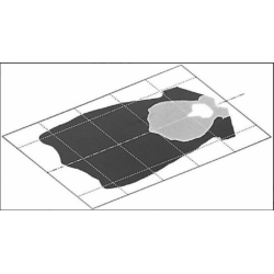 Faro lavoro alogeno rettangolare 180x124,5 mm