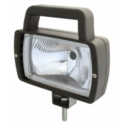 Faro lavoro alogeno rettangolare 168x163 mm con maniglia