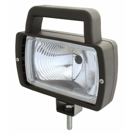Faro lavoro alogeno rettangolare 168x163 mm con maniglia