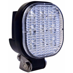 Faro lavoro a LED quadrato 104x104 mm, 12-24V, 9W, 1000LM, 9 LED, ampio raggio