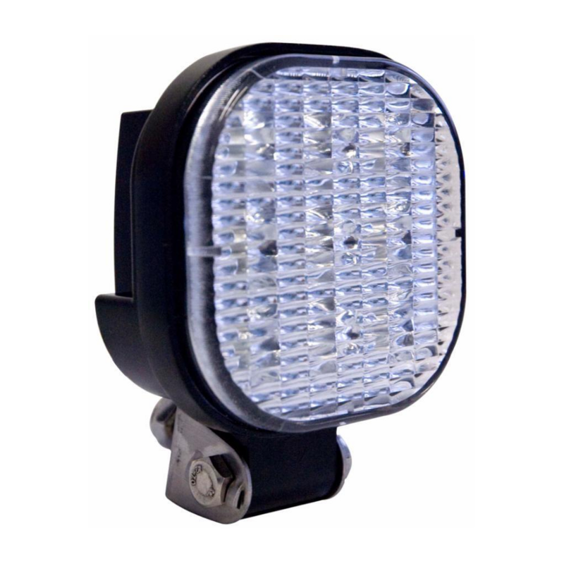 Faro lavoro a LED quadrato 104x104 mm, 12-24V, 9W, 1000LM, 9 LED, ampio raggio