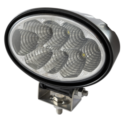 Faro lavoro a LED ovale 148x92 mm, 12-28V, 24W, 1800LM, 8 LED, lungo raggio