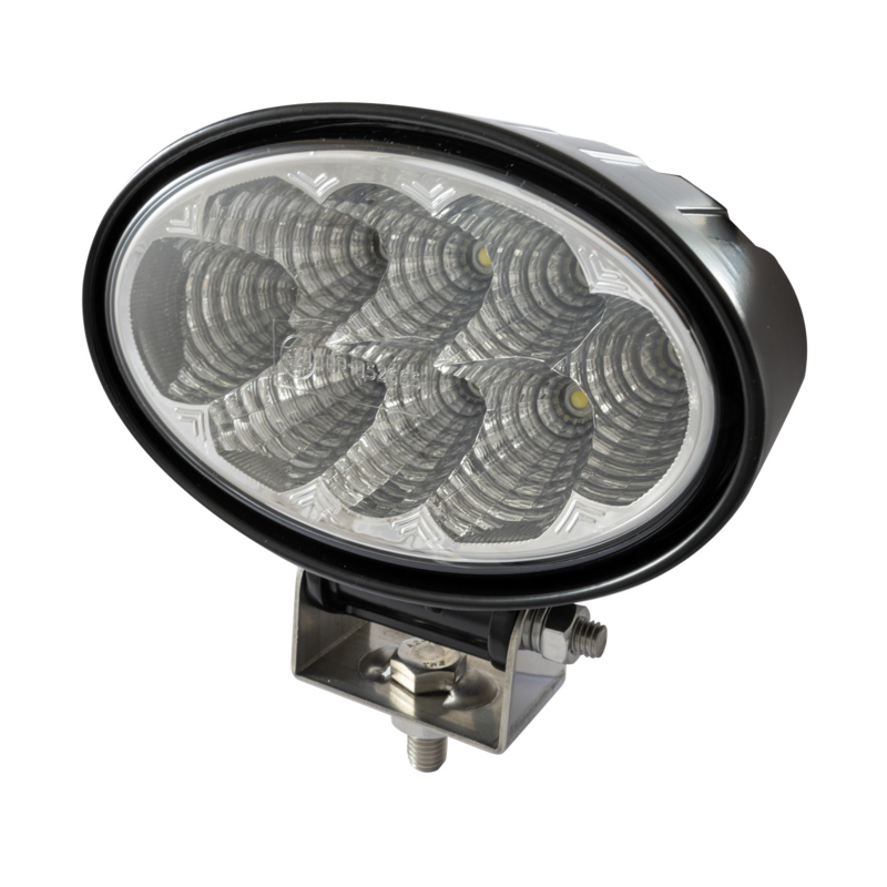 Faro lavoro a LED ovale 148x92 mm, 12-28V, 24W, 1800LM, 8 LED, lungo raggio