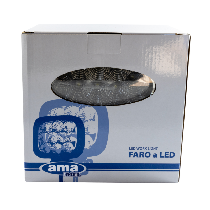 Faro lavoro a LED ovale 148x92 mm, 12-28V, 24W, 1800LM, 8 LED, lungo raggio