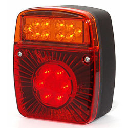 Fanale posteriore a LED sx 12-24V 101x56x121 mm