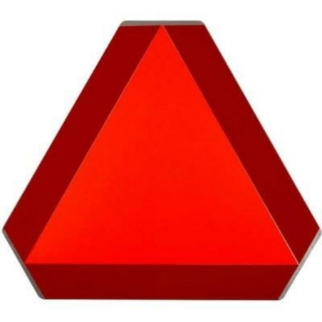 Triangolo di segnalazione in alluminio per veicoli lenti, 365×365 mm, omologazione europea