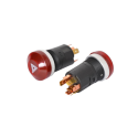 PULSANTE LUMINOSO D'EMERGENZA ROSSO 12V  COMPATIBILE NH 5122659