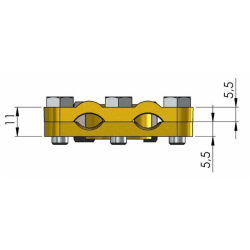 MORSETTO BATTERIA DOPPIO NEGATIVO