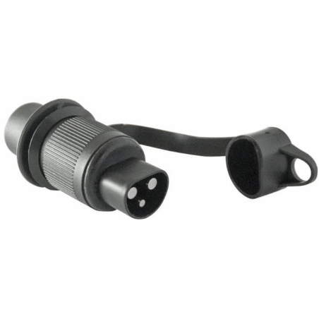 Spina 3 poli 12-24V in plastica con cappuccio