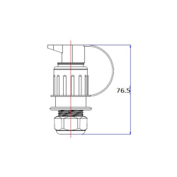 Spina 3 poli 12-24V in plastica