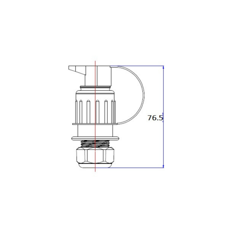 Spina 3 poli 12-24V in plastica