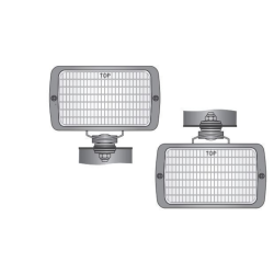 Faro lavoro alogeno rettangolare 156x85x116 mm
