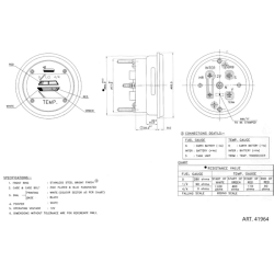 INDICATORE DI TEMPERATURA ADATTABILE A RIF. ORIG. 4334917