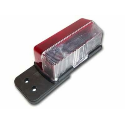 Fanale d'ingombro alogeno trasparente/rosso