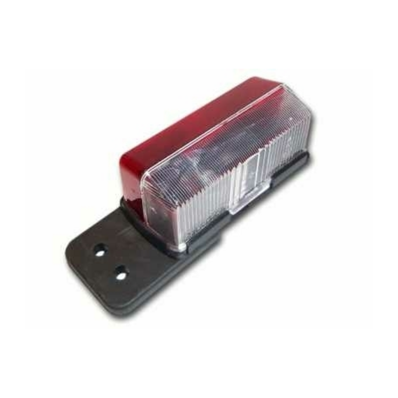 Fanale d'ingombro alogeno trasparente/rosso