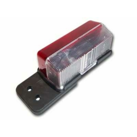 Fanale d'ingombro alogeno trasparente/rosso