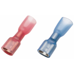 TERMINALE FEMMINA TOTALMENTE ISOLATO BLU 6,4X0,8 MM
